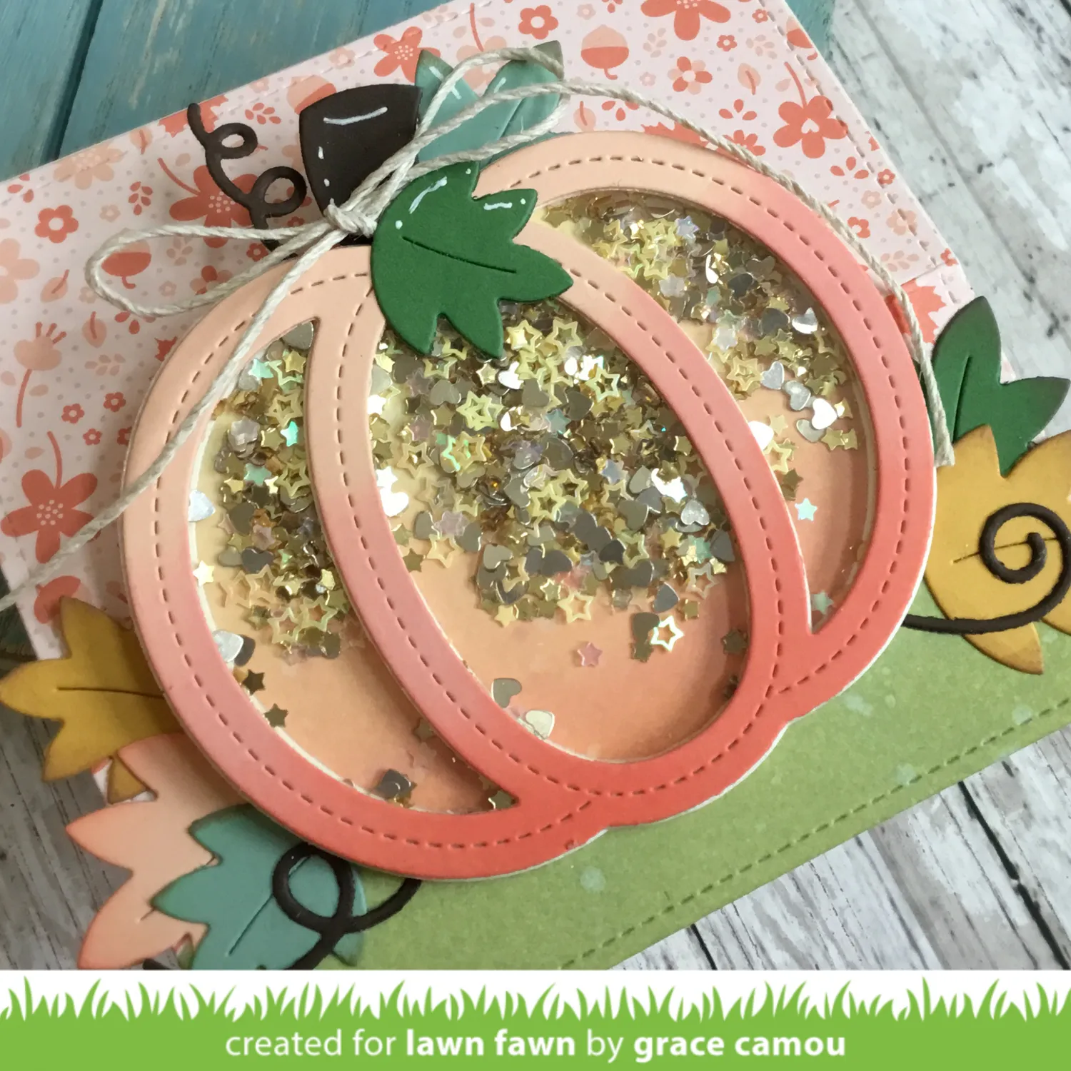Lawn Fawn Lawn Cuts Stitched Pumpkin Frame Stanzschablone