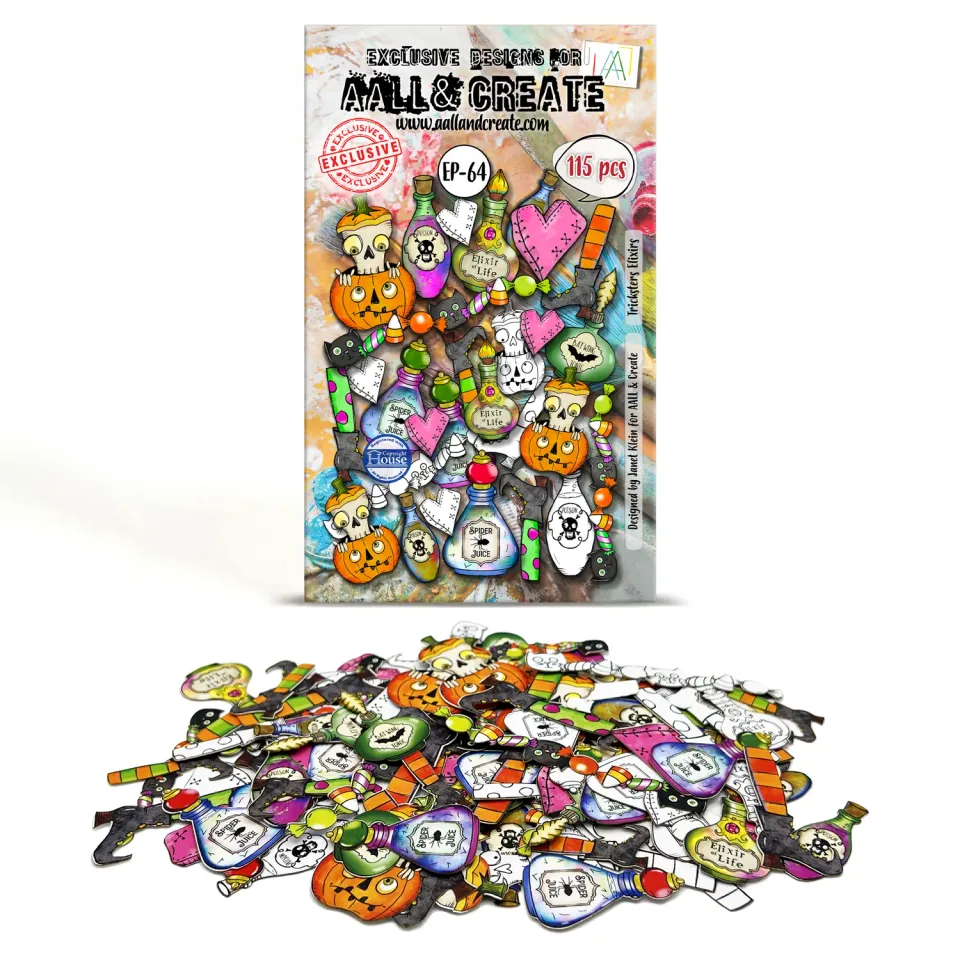AALL and Create EP-64 Tricksters Elixirs Die-Cuts A6 115-teilig