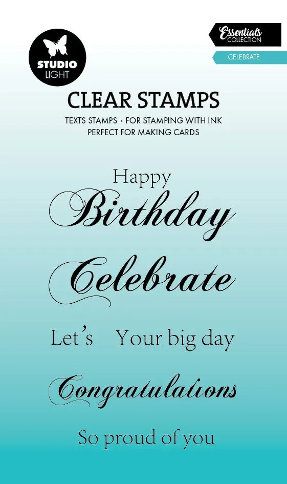 Studio Light Essentials Celebrate Clear Stempel Alltagsmotive