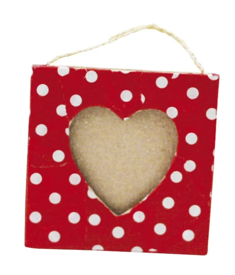 Décopatch CD690O Rahmen Herz S Pappmaché 8x8cm 5,5x5,5cm