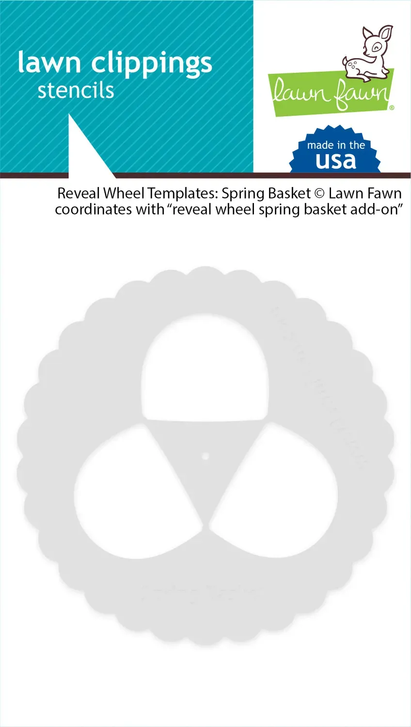 Lawn Fawn Reveal Wheel Spring Basket Schablonen interaktiv