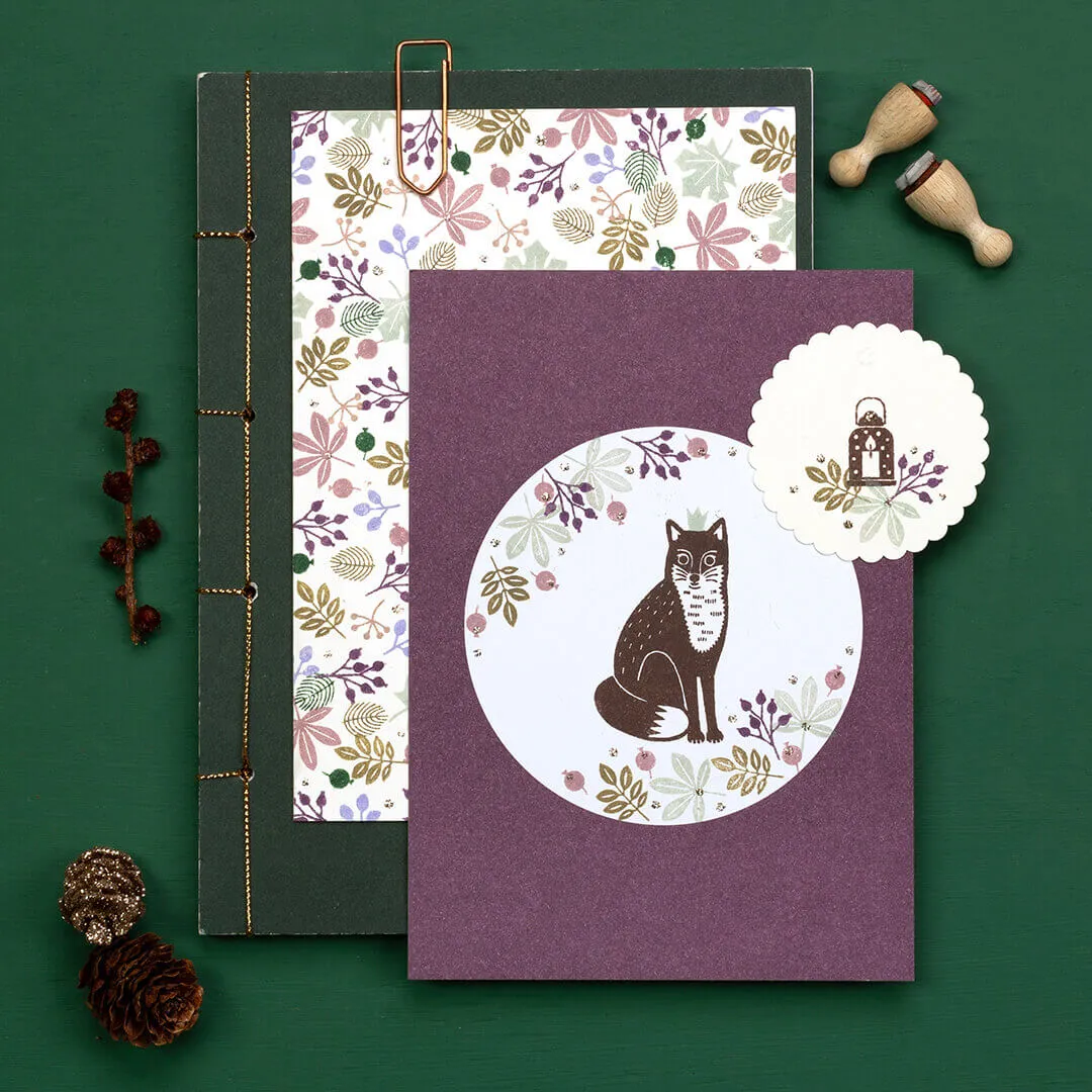 Perlenfischer Fox Big Stempel 27x47 mm Tiermotiv