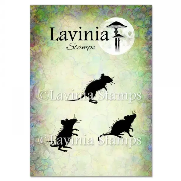 Lavinia Stamps Three Woodland Mice Stempel Fotopolymer
