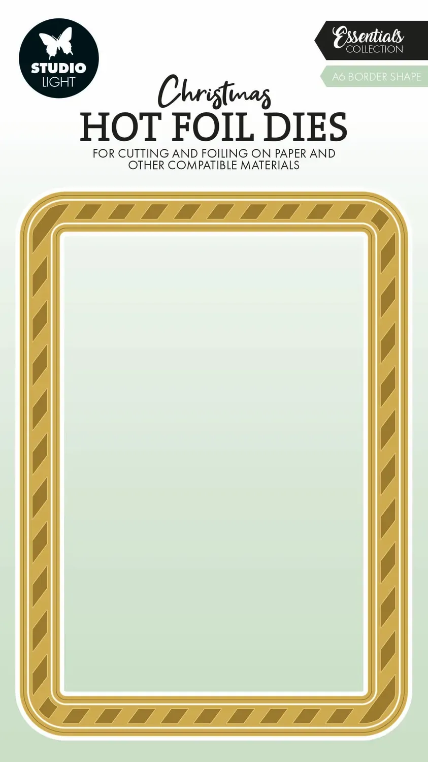 StudioLight Essentials Hot-Foil-Platte A6 Border Metall
