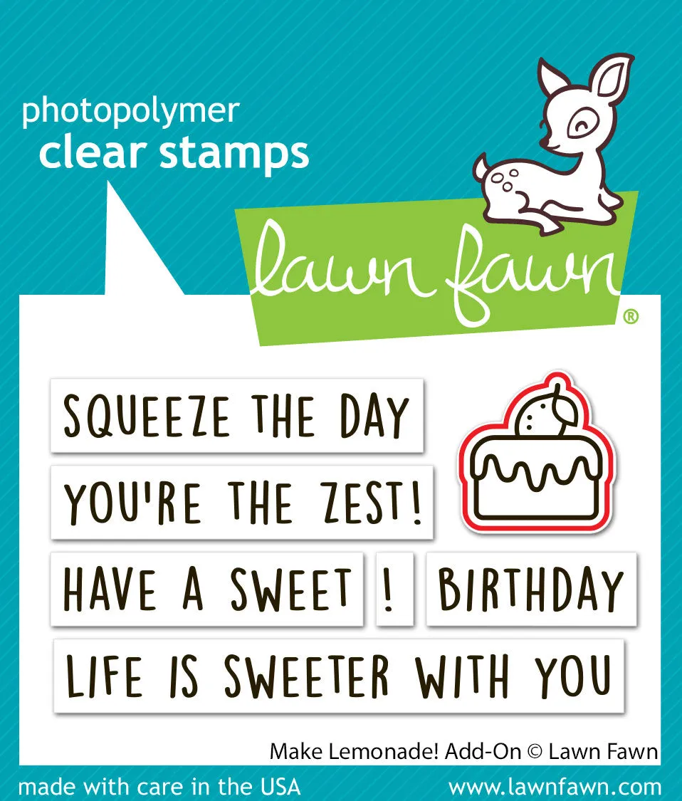 Lawn Fawn Make Lemonade! Add-On Stanze 1-teilig Zitrone