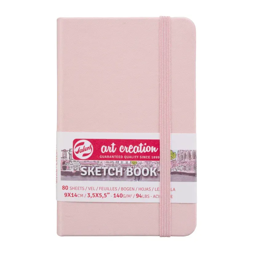 Lavinia-Stamps Sketch Book Skizzenbuch Pink 9x14 cm klein