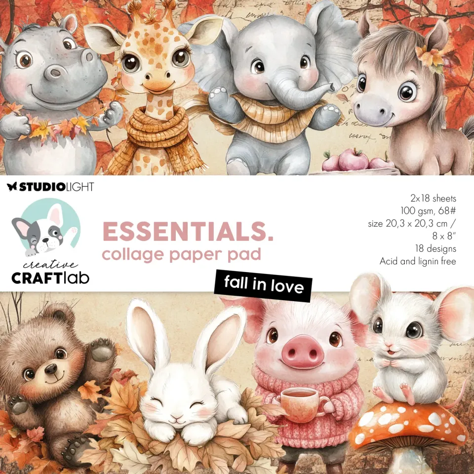 StudioLight Creative Craftlab Fall in love Collagepapier 20x20cm 36 Blatt