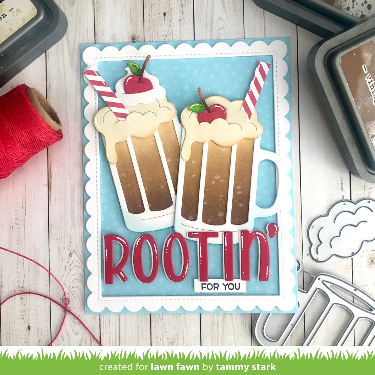 Lawn Fawn Build-A-Drink Root Beer Stanzschablone 6-teilig