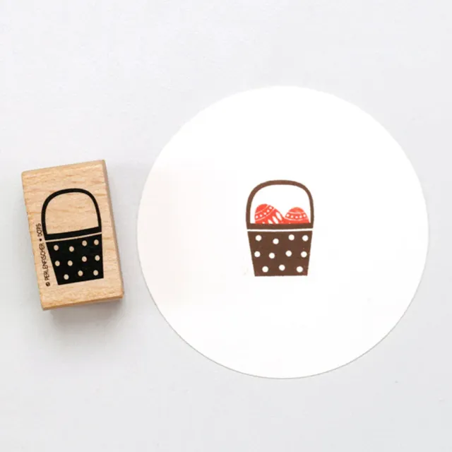 Perlenfischer Basket Dots Stempel 25x17 mm