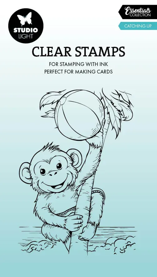 Studio Light Essentials Clear Stamps Catching up Monkey Affe
