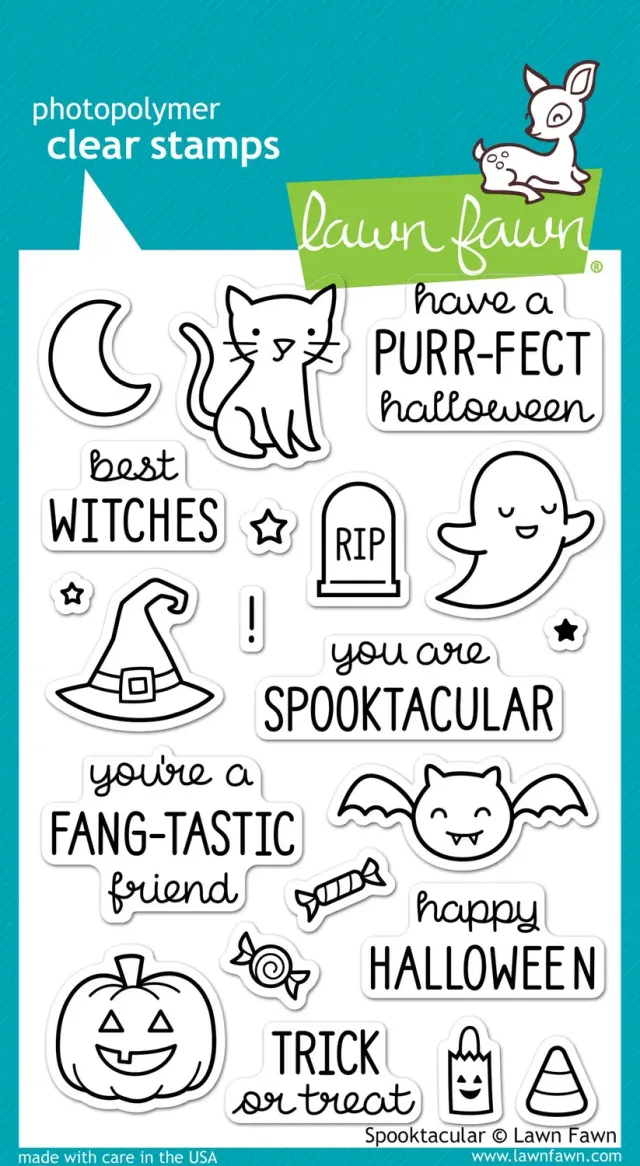 Lawn Fawn Spooktacular Clear Stamps Halloween 21-teilig