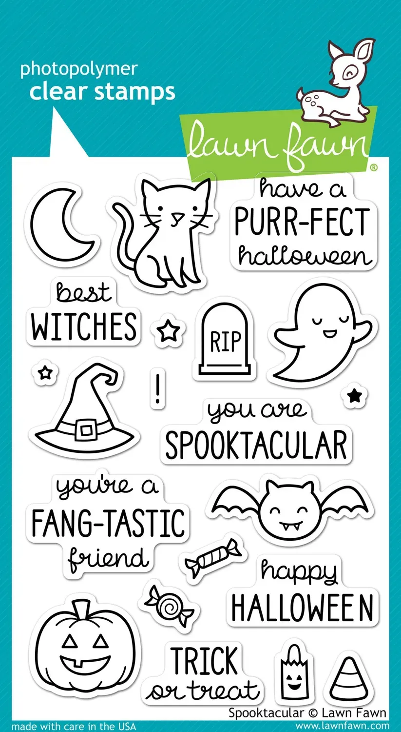 Lawn Fawn Spooktacular Clear Stamps Halloween 21-teilig