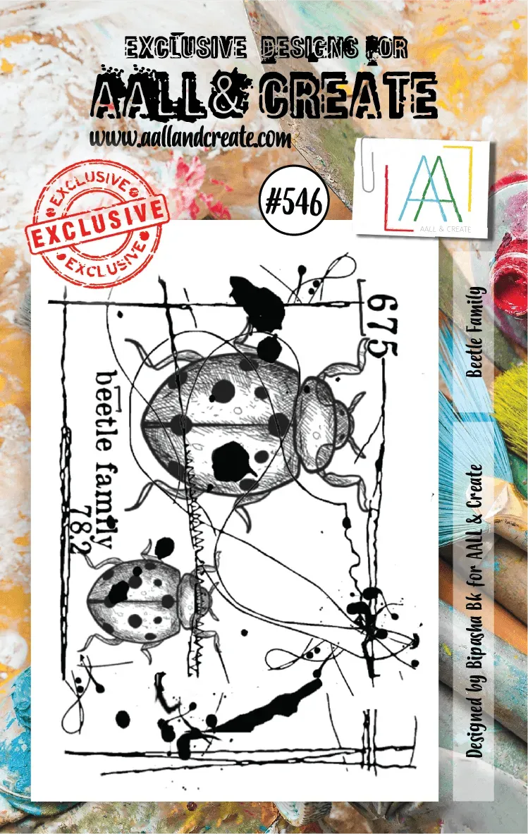 AALL and Create A7 #546 Beetle Family Stempelset klar