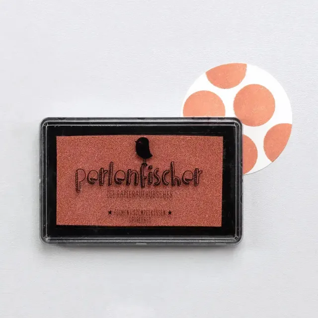 Perlenfischer Terrakotta Grou00df Stempelkissen Pigment