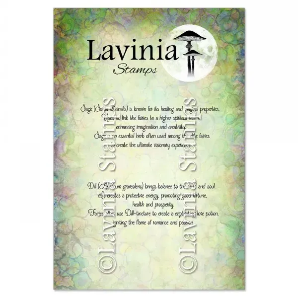 Lavinia-Stamps Dill & Sage Words Stempel Kräuter