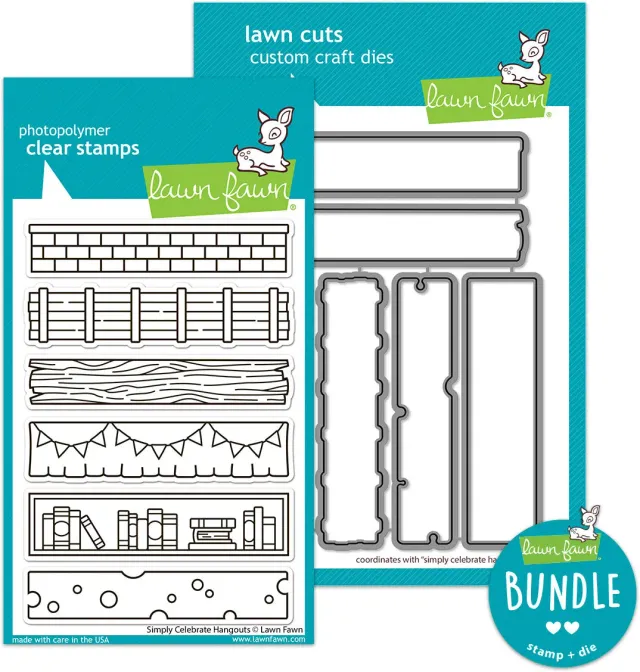 Lawn Fawn Simply Celebrate Hangouts LF3719 Stempel Set