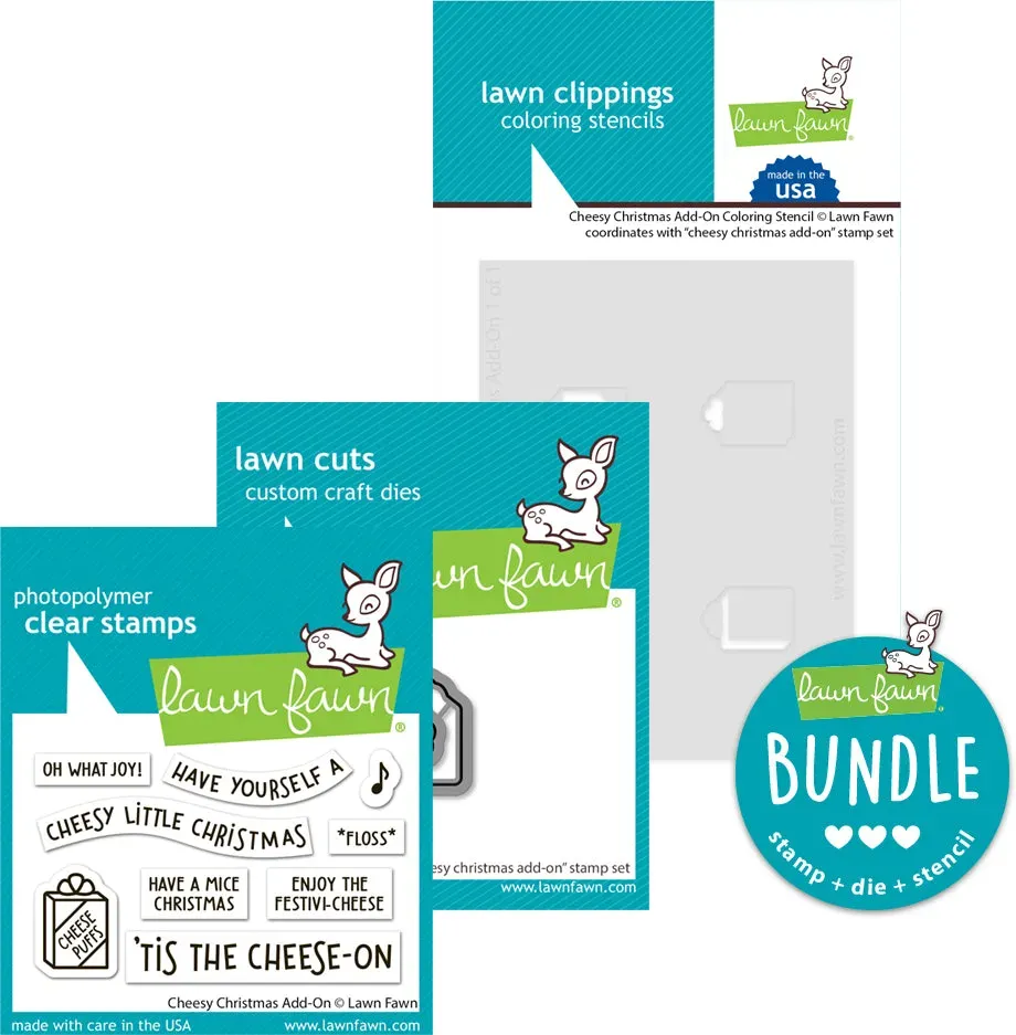 Lawn Fawn Cheesy Christmas Add-On Bundle 3-teilig