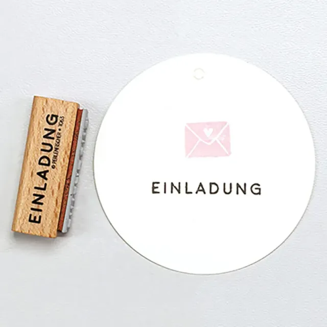 Perlenfischer Einladung 2 Stempel 4x37 mm Text