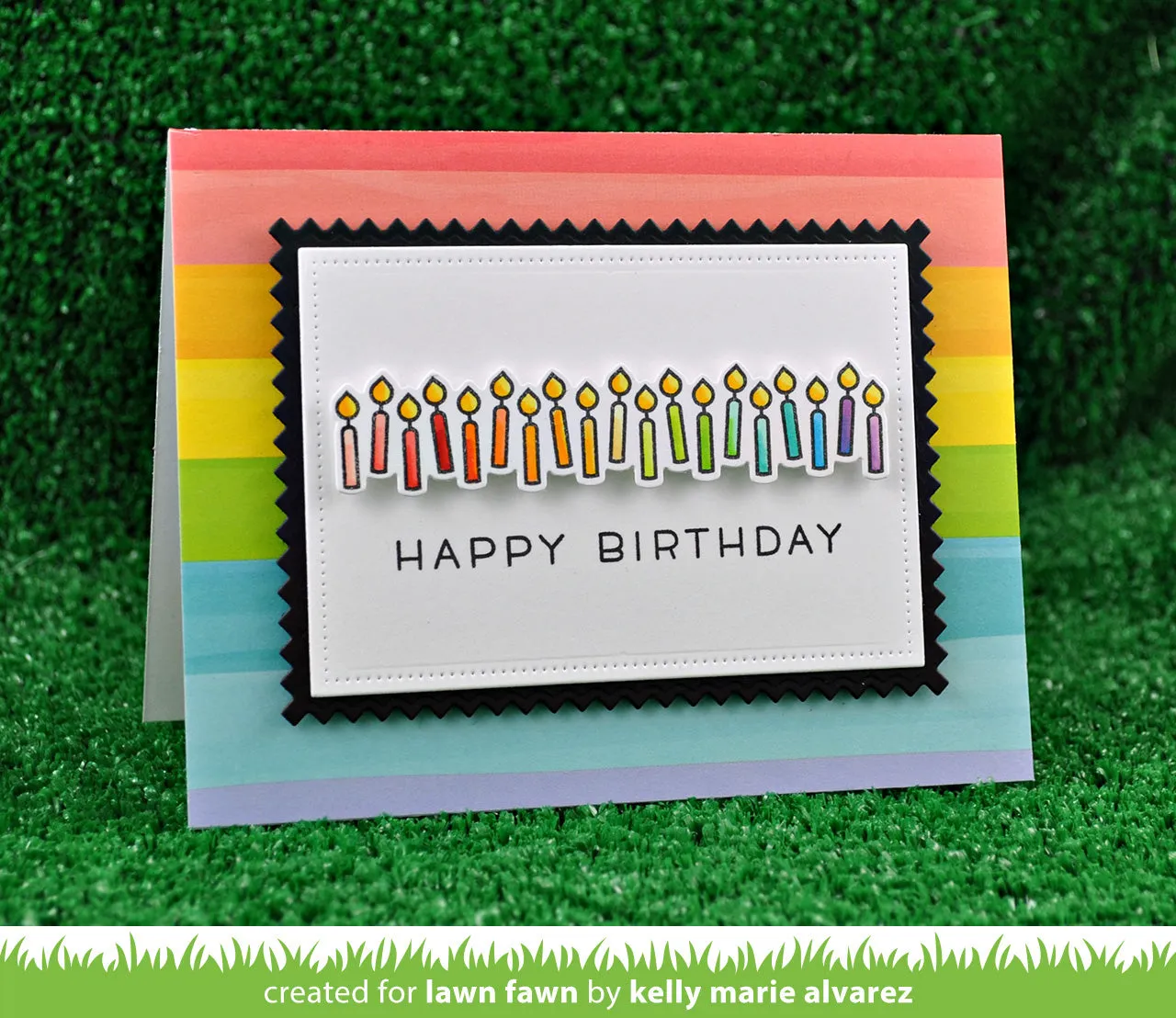 Lawn Fawn Simply Sentiments LF1601 Stempelset Geburtstagssprüche
