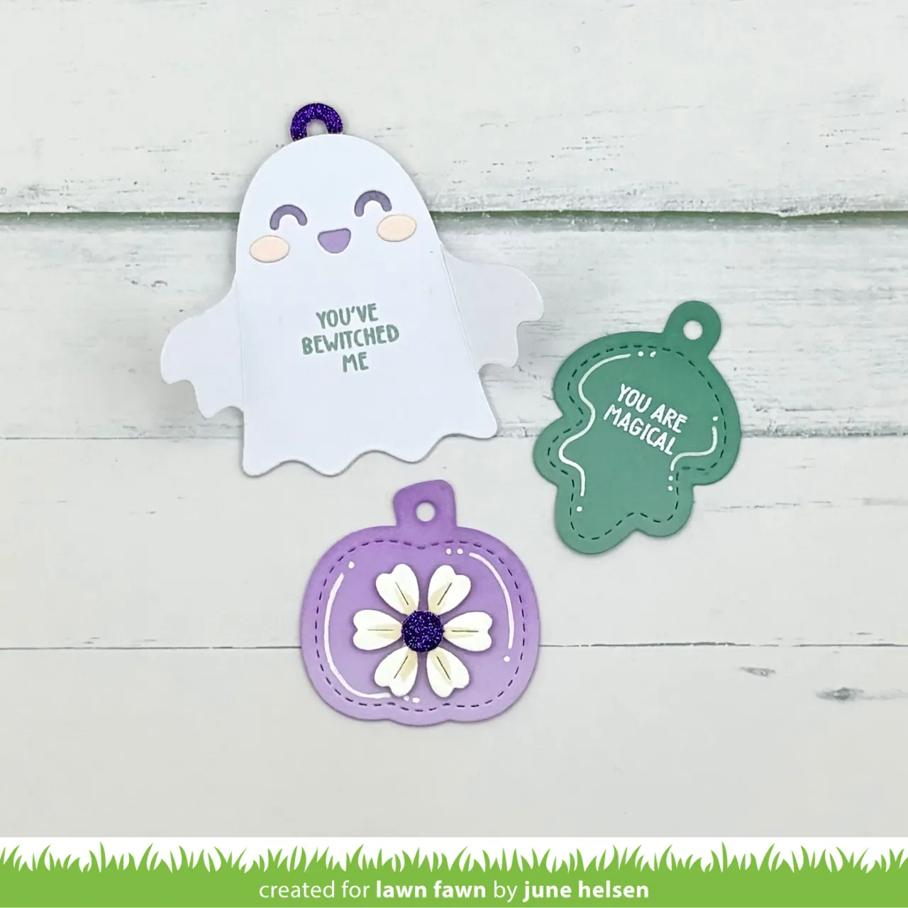 Lawn Fawn Happy Ghost Tag Stanzen Halloween