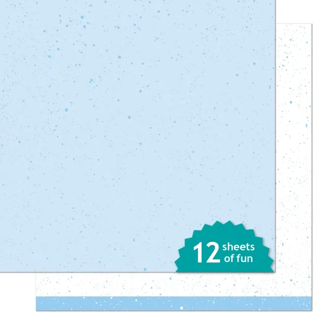 Lawn Fawn Robin's Egg Designpapier 12x12 Blau