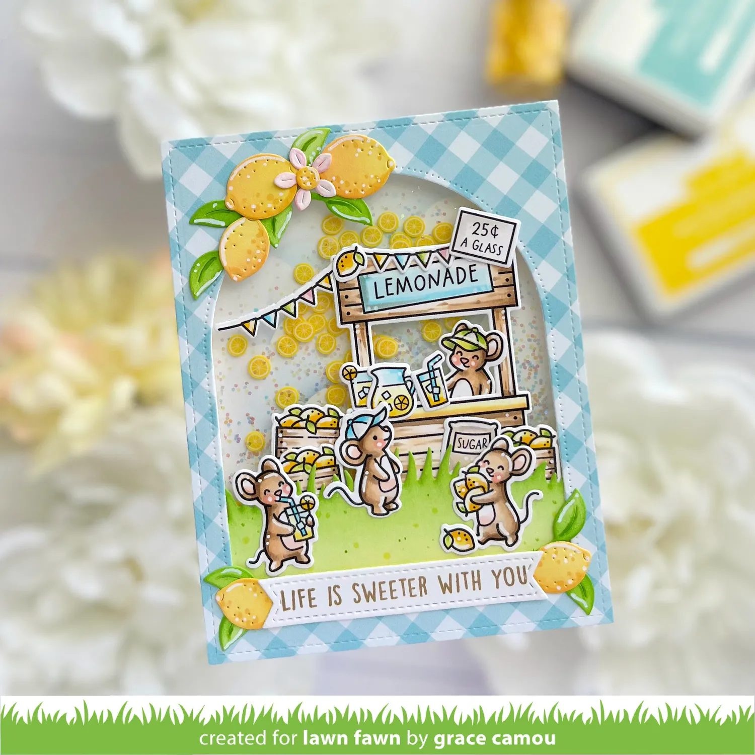 Lawn Fawn Make Lemonade Add-On Stempelset Zitrone