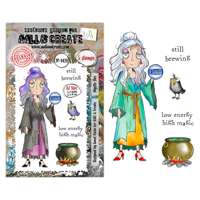 AALL and Create TP-1428 Mystic Dee Stempelset A7 klar