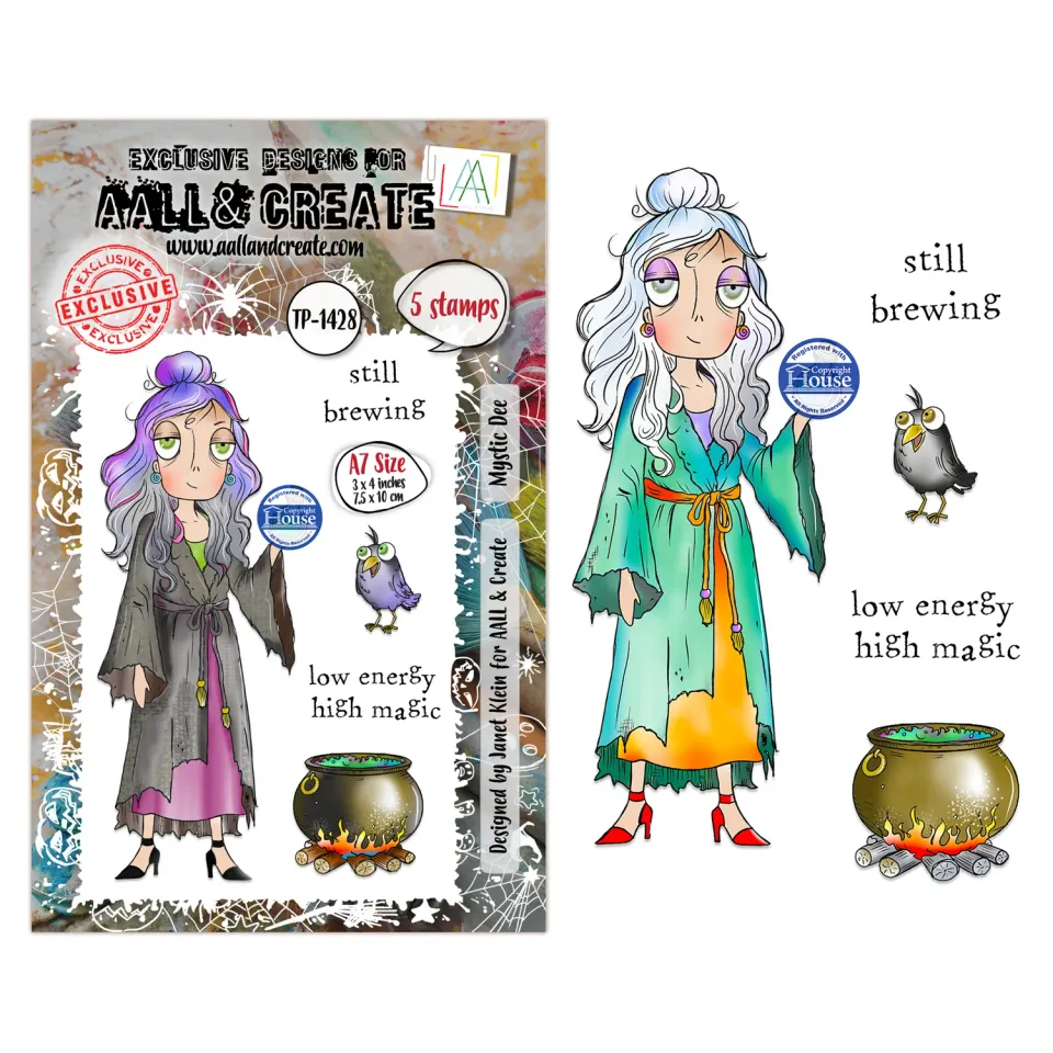 AALL and Create TP-1428 Mystic Dee Stempelset A7 klar