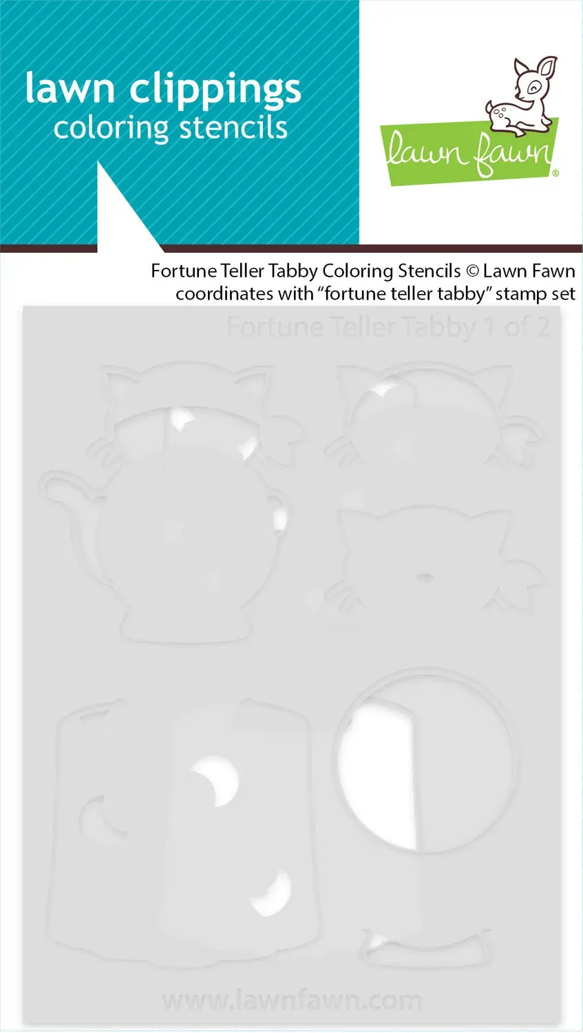 Lawn Fawn Fortune Teller Tabby LF4227 Schablonen Set