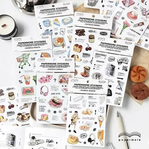 Ieebee Coffee & Cake Sticker 2 Stück Butter Cake Motiv