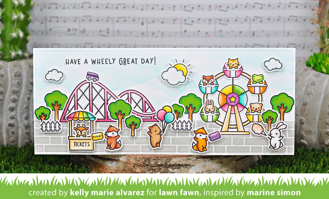 Lawn Fawn Coaster Critters Flip-Flop LF3075 Stempel