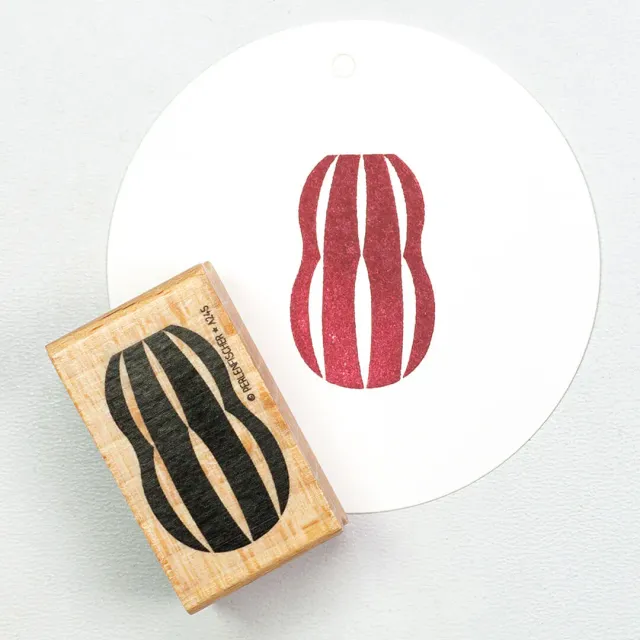 Perlenfischer Vase Stripes Stempel 22x35 mm