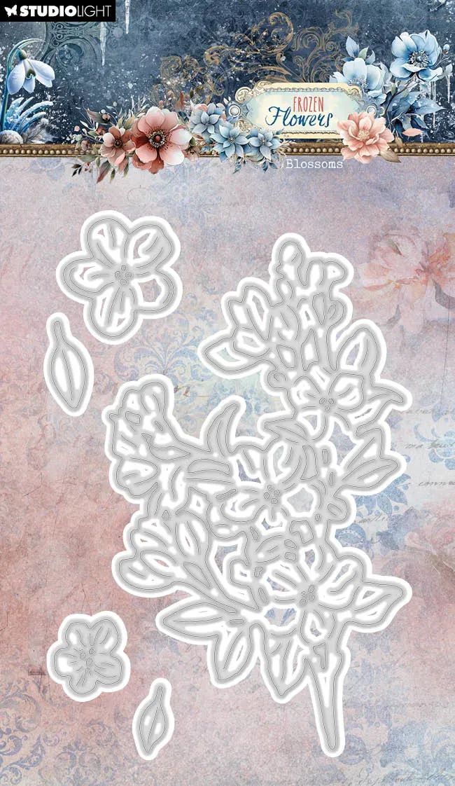 StudioLight Frozen Flowers Blossoms Stanzschablone Winter