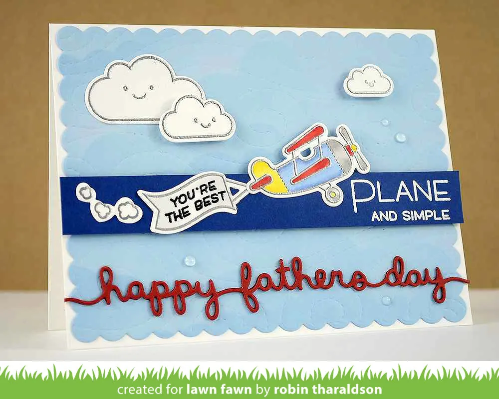 Lawn Fawn Lawn Cuts Father's Day Border Stanzschablone Vatertag