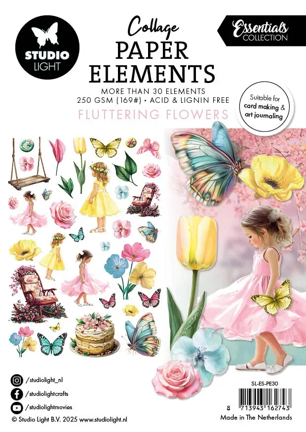 StudioLight Essentials Papierelemente Fluttering Flowers Blumen