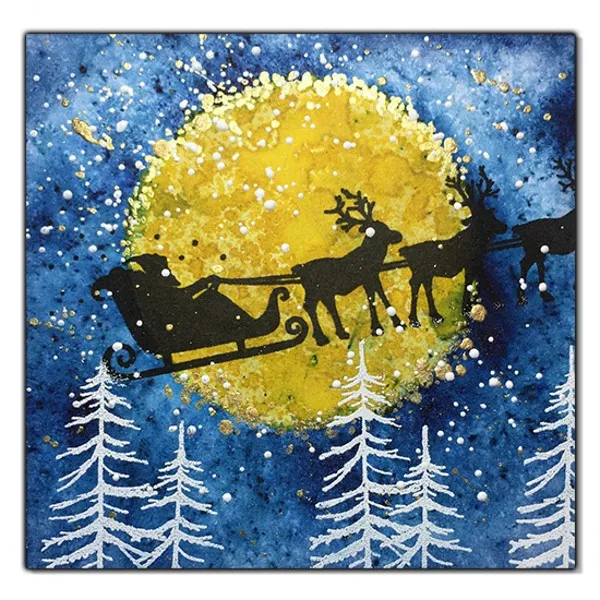 Lavinia Stamps Christmas Night Stempel Photopolymer