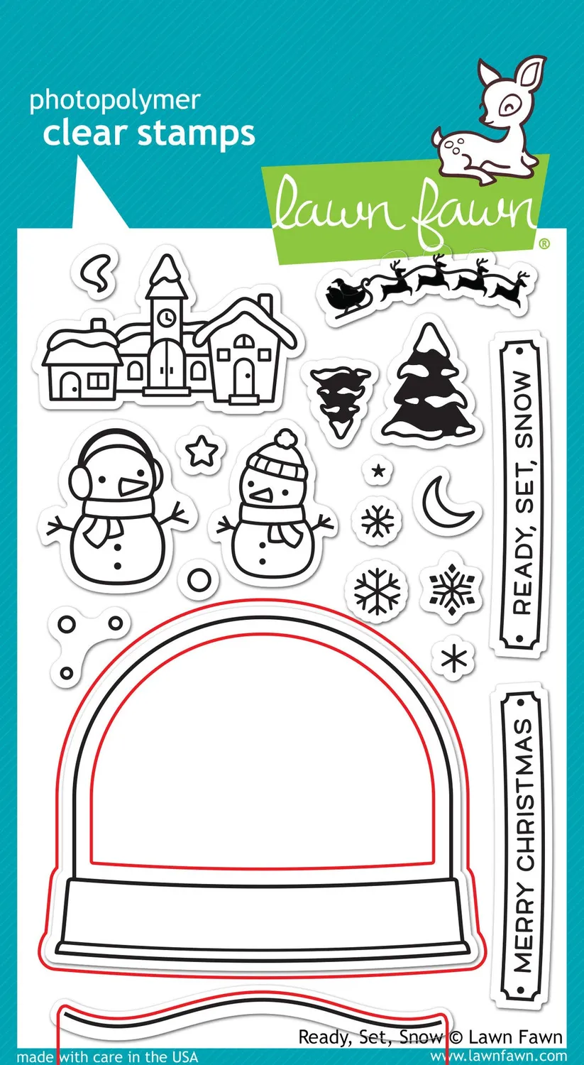 Lawn Fawn Ready Set Snow Shaker Add-On Stanzen