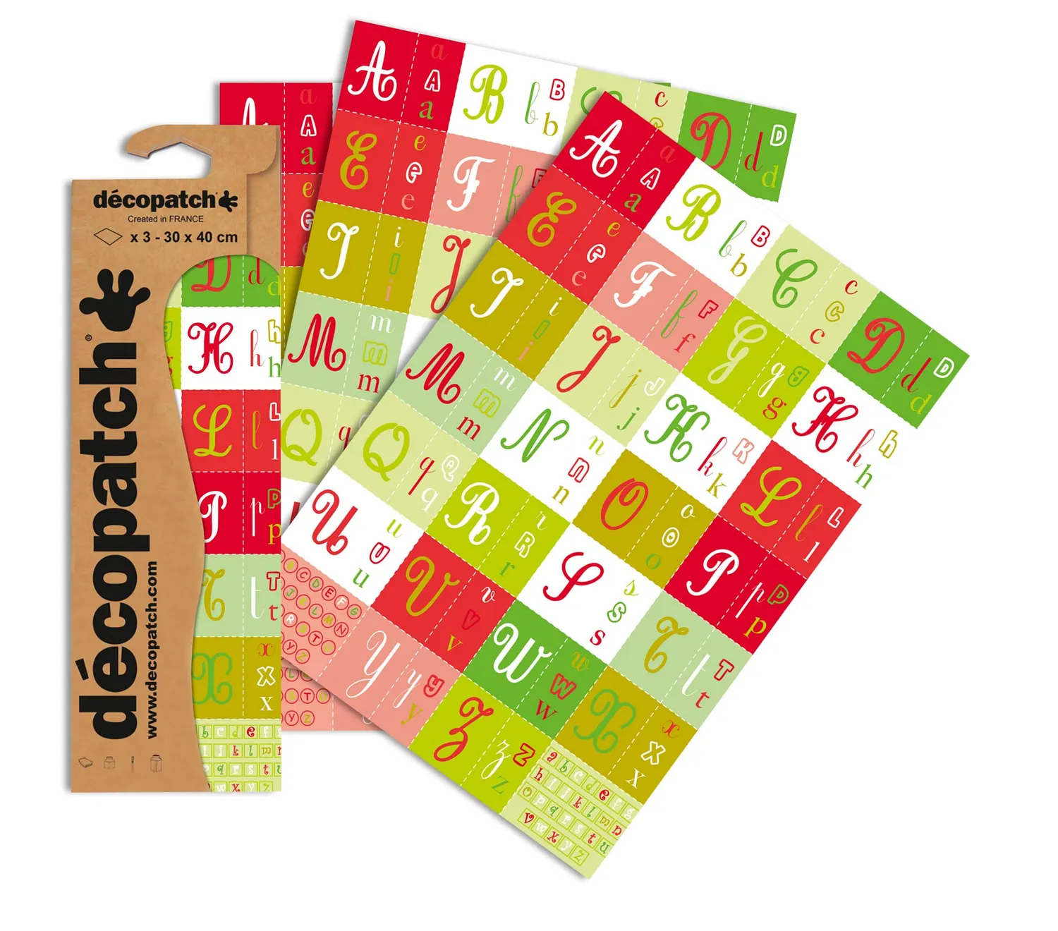 décopatch C738O Papier No.738 Rauten 3 Bögen