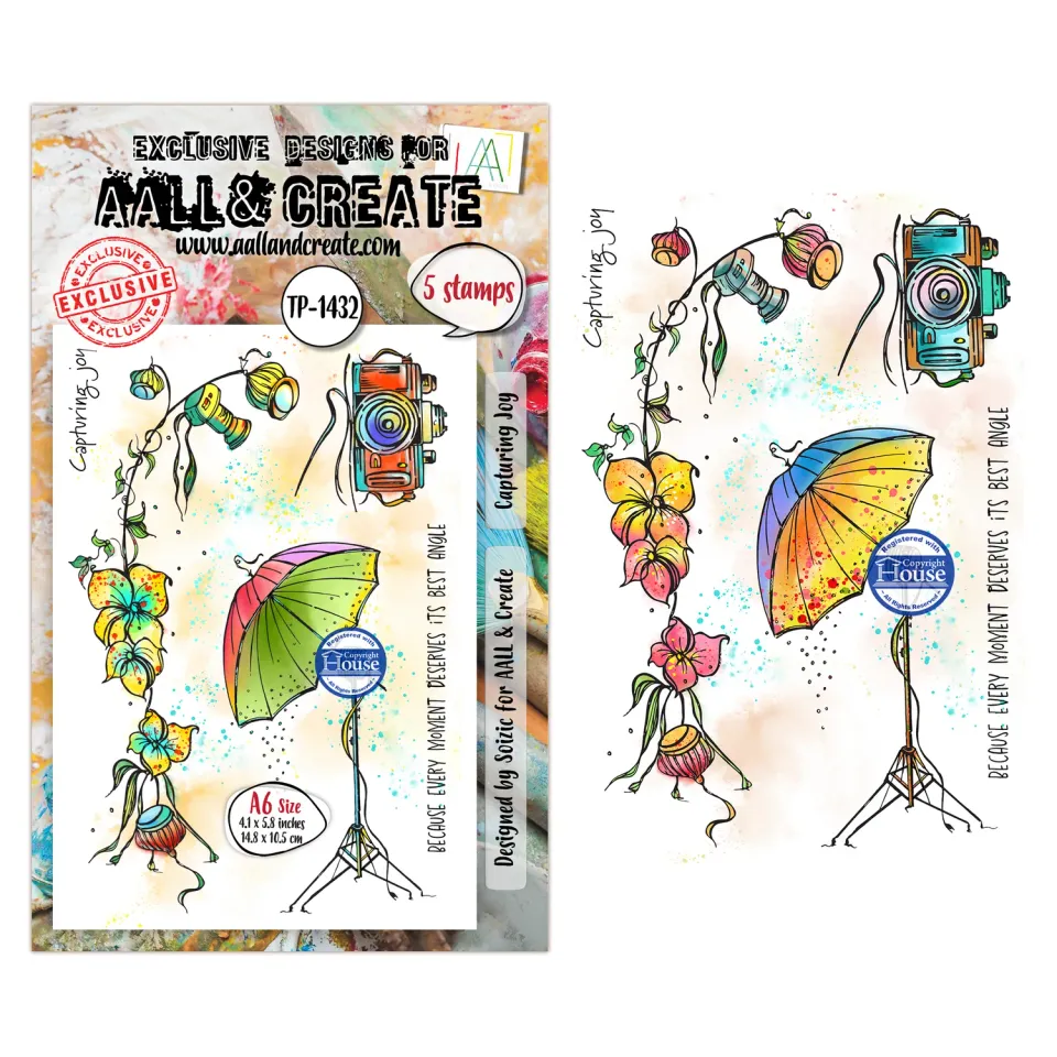 AALL and Create TP-1432 Capturing Joy Stempelset A6 Photopolymer