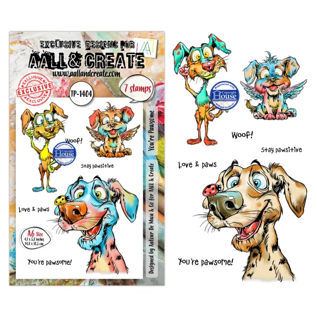 AALL and Create TP-1404 Youre Pawsome Stempelset A6 7 Motive