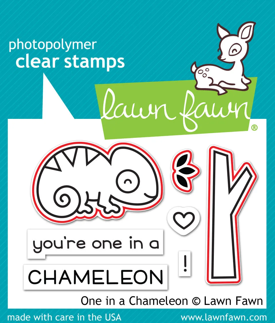 Lawn Fawn One in a Chameleon Stanzschablonen Tier