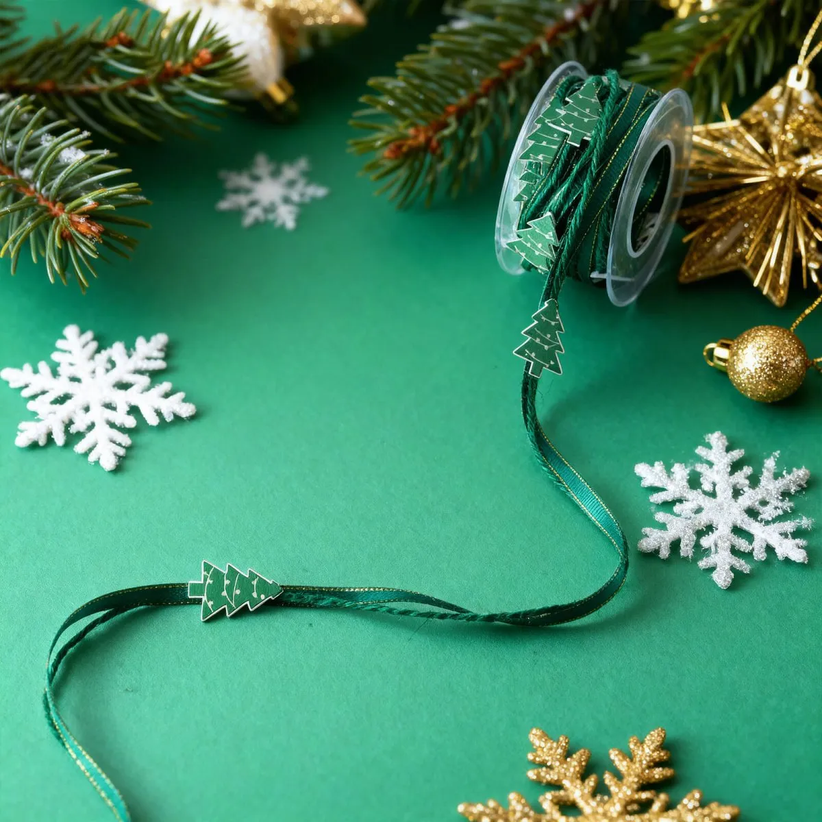 Ieebee Christmas Tree and Gift Dekoband 5 m Weihnachten