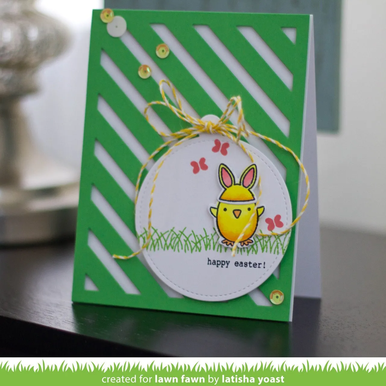 Lawn Fawn Stripey Backdrop Stanze Hintergrund