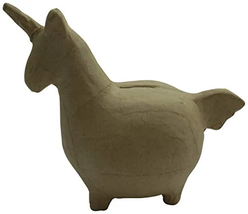Décopatch AC840C Einhorn Spardose Pappmaché 19,5 cm