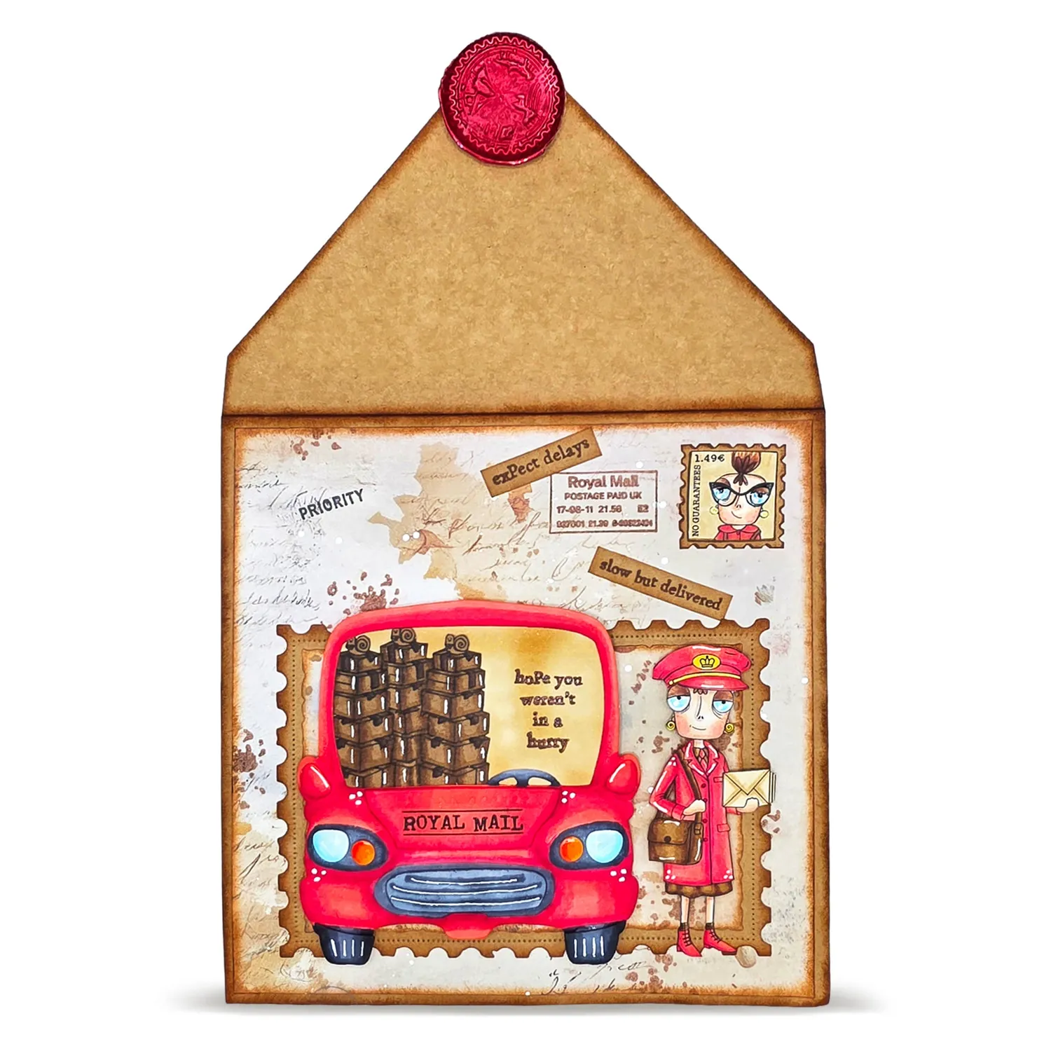 AALL and Create TP-1380 Postal Bits Stempelset A7