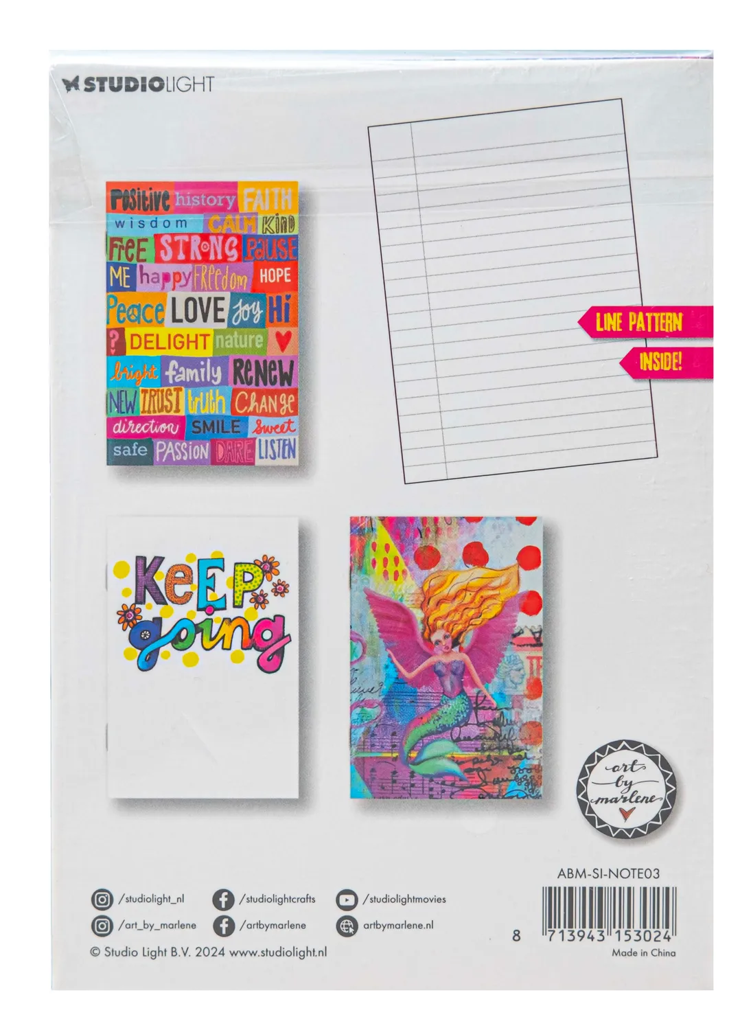 Art by Marlene Signature Notizbuch A6 3 Designs