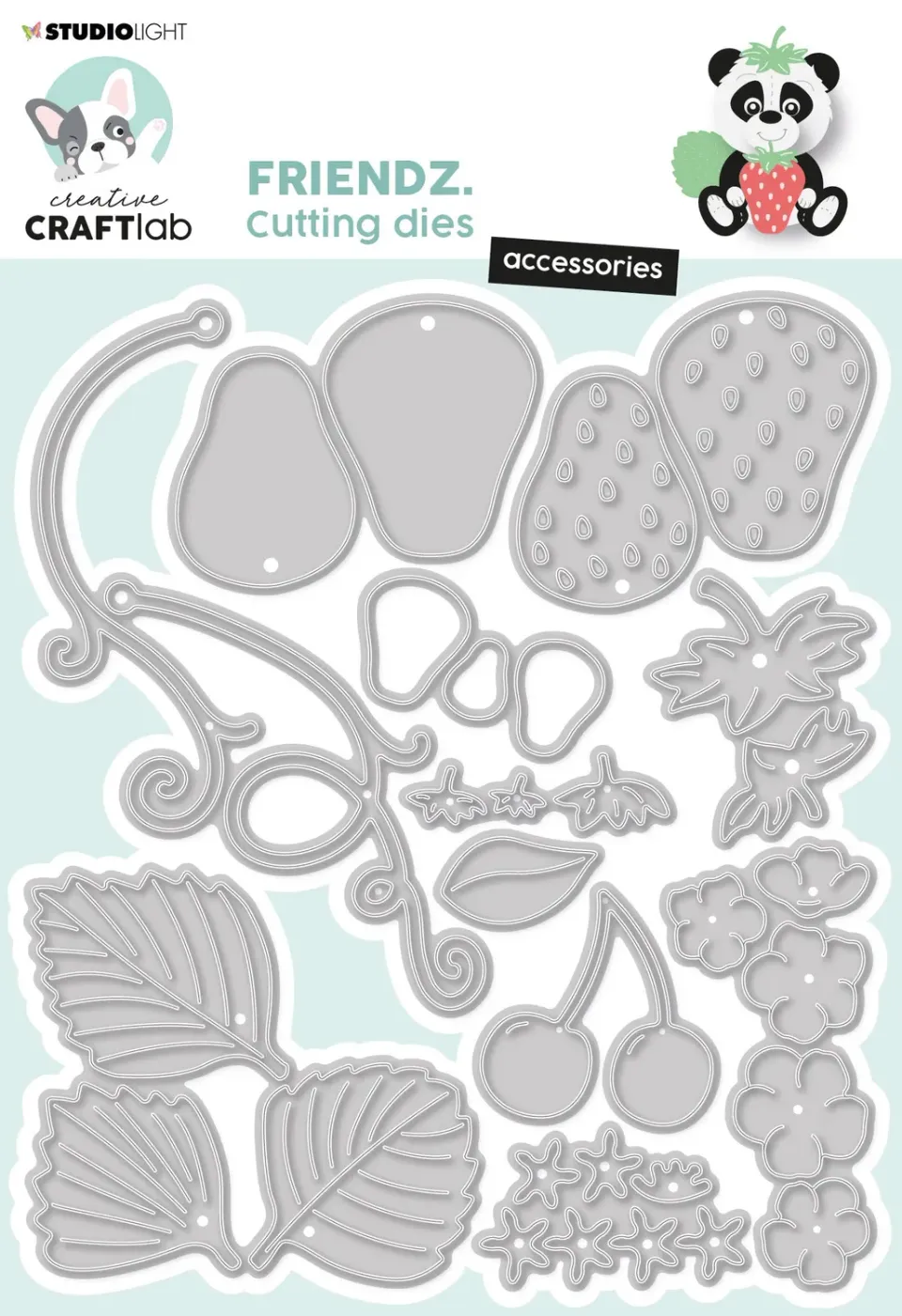 StudioLight Creative Craftlab Friendz Strawberries Stanzschablone