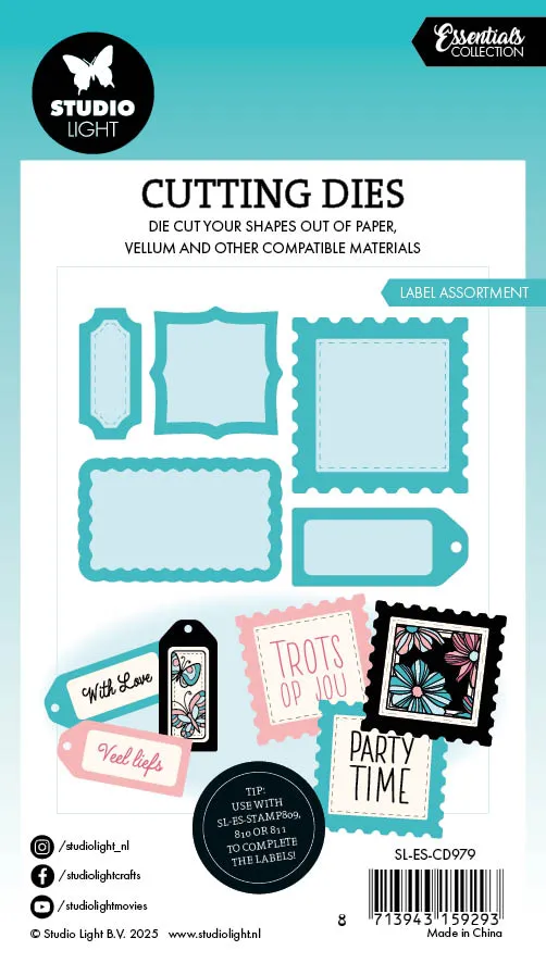 Studio Light Essentials Label Assortment Stanzschablone Etiketten