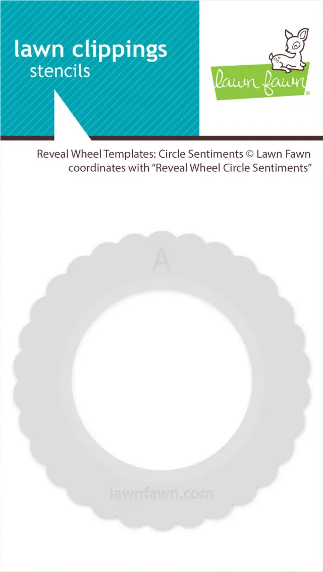 Lawn Fawn LF2227 Reveal Wheel Templates Circle Sentiments