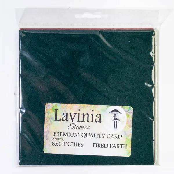 Lavinia Stamps Fired Earth Karten 6x6 Zoll farbig